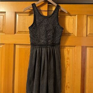 Vintage Free People Embroidered Mini Dress